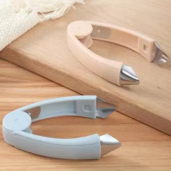 Средство для удаления стеблей клубники из нержавеющей стали, средство для удаления глаз с ананасом, простой в использовании, прочный многоразовый инструмент для фруктов, кухонный гаджет серый