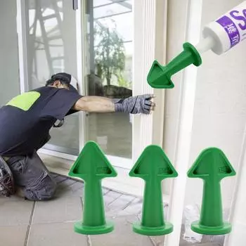 Средство для удаления строительного силикона, средство для удаления герметика, скребок для затирки (зеленый)