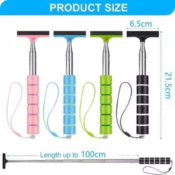 Средство для удаления воды с зеркала заднего вида, выдвижной стеклоочиститель для зеркала заднего вида, портативная щетка для мытья окон чёрный