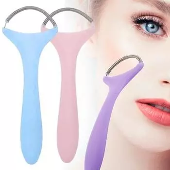 Средство для удаления волос на лице Spring Portable Beauty Spring Epilator Tool для быстрого удаления волос на верхней губе, подбородке, щеках, шее, многоразовое, моющееся