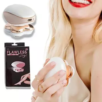 Средство для удаления волос на ногах для женщин, электрическая бритва с мгновенным и безболезненным удалением волос на ногах, завершающий штрих, безупречные ноги, 1 шт. белый