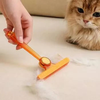 Средство для удаления ворса, двустороннее, эффективное, с ручкой, ручная очистка, расширенная насадка-щетка, средство для удаления пуха для дома зелёный