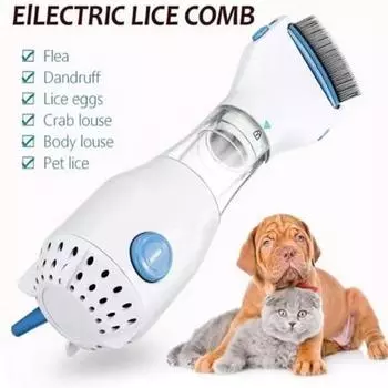 Средство для удаления вшей для домашних животных Расческа от блох для домашних животных Зубы из нержавеющей стали Вакуумная вша и ловушка для яиц для маленьких, средних и крупных домашних животных C UK