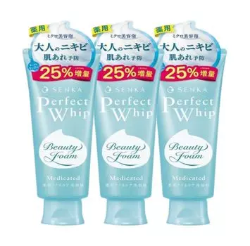 Средство для умывания лица Senka Perfect Whip Acne Care 150 г 3 бутылки