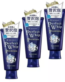 Средство для умывания лица Senka Premium Perfect Whip 120 г x 3 флакона