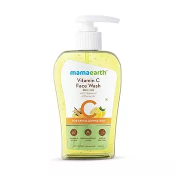 Средство для умывания Mamaearth Vitamin C с витамином C и куркумой для осветления кожи - 250 мл