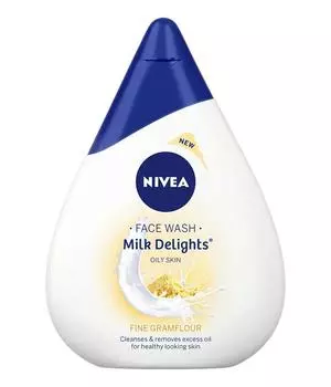 Средство для умывания NIVEA, молочные наслаждения, мука тонкого помола(Жирная кожа), 100мл