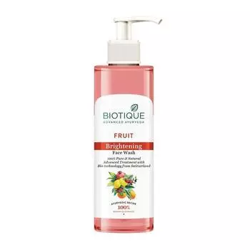 Средство для умывания с фруктами: осветление кожи (200 мл), Fruit Brightening Face Wash, Biotique 14.75