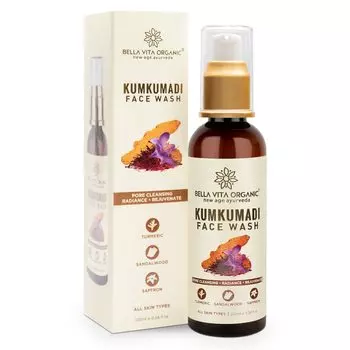 Средство для умывания с Кумкумади (100 мл), Kumkumadi Face Wash, Bella Vita