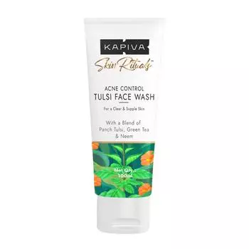 Средство для умывания с Тулси (100 мл), Acne Control Tulsi Face Wash, Kapiva