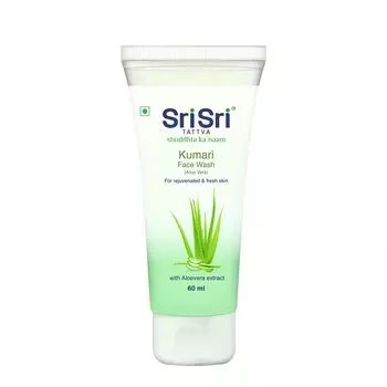 Средство для умывания Шри Шри Таттва Кумари, 60 мл (Пакет из 4) - Травяная формула без мыла - увлажняющее очищающее средство для всех типов кожи 60ml (Pack of 1)