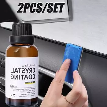 Средство для восстановления пластика, гальваническое покрытие, кристаллическое покрытие, средство для восстановления автомобильного интерьера, кожи, средство для восстановления покрытия с протирающей панелью