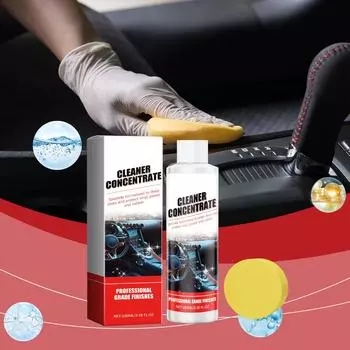 Средство для восстановления пластика салона автомобиля, защита от царапин, усиление блеска, дезинфекция, яркость, как у нового средства для ухода 100 мл
