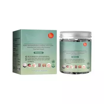 Средство для замачивания ног, лимфодренаж и похудение, шарики для замачивания ног, облегчение и расслабление 100 мл One Size