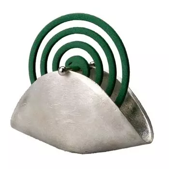 Средство от комаров Оловянный репеллент благовония (противомоскитная сетка) [Нусаку] [держатель для комаров] серебряный