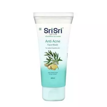 Sri Sri TATTVA shuddhta ka naam Мужское и женское средство для умывания лица против угревой сыпи, контролирует черные точки, белые точки и 60 мл - упаковка из 2 шт.