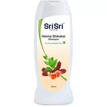Sri Sri TATTVA shuddhta ka naam Tattva Henna Shikakai Шампунь, 200 мл, 3 шт. в упаковке
