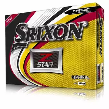 SRIXON 2019 Golf Balls 1 Dozen USA Direct Import Urethane Cover 3 Pieces White Z-STAR