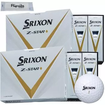SRIXON Diamond White 2 Dozen Set Golf Balls 24 Cleaning Sheet Set Z-STAR Original