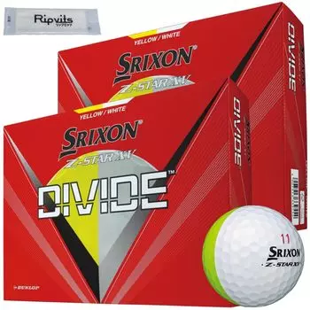 SRIXON Divide White Yellow 2 дюжины мячей для гольфа 24 чистящих листа Z-STARXV *Оригинал