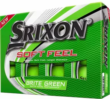 SRIXON SOFT FEEL 2020 Golf Ball Vivid Color Matte Finish Matte SRIXON GOLF BALL SOFT FEEL VIVID USA Direct Import Green