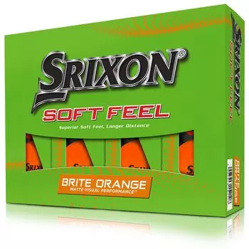 SRIXON SOFT FEEL 2023 Golf Ball Vivid Color Matte Finish Matte SRIXON GOLF BALL SOFT FEEL USA Direct Import Orange