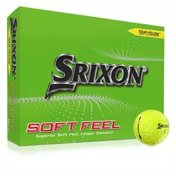 SRIXON SOFT FEEL 2023 Golf Ball Vivid Color Matte Finish Matte SRIXON GOLF BALL SOFT FEEL USA Direct Import Yellow