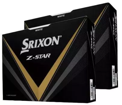SRIXON White 2 Dozen Set Golf Balls 24 with original sheet Z-STAR Comes