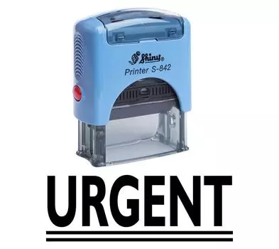 СРОЧНО Самоклеящаяся резиновая печать на заказ Блестящая офисная стационарная печать Impression Area 14 mm x 38 mm красный