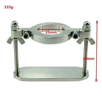 Ss022 Металлическая нержавеющая сталь Машина для сдавливания мошонки и яичек Мужское приспособление для стимуляции секс-игрушек Inner Diameter35mm