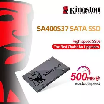 SSD-накопитель Kingston 240G 480 ГБ, 960 ГБ A400 SATA 3 2,5 дюйма, внутренний твердотельный накопитель SA400S37/240G/480G/960G — замена жесткого диска для повышения производительности 240GB