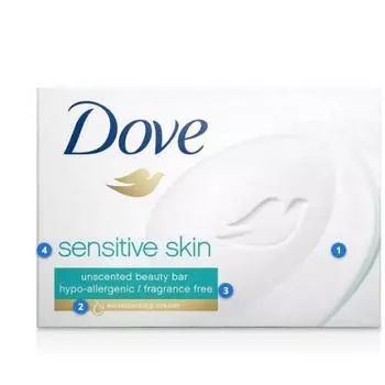 США Dove Sensitive Bar 106 г, 16 шт.