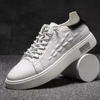 Сшитые вручную модные трендовые кроссовки, мужская повседневная обувь, низкая верхняя обувь для отдыха на открытом воздухе, мужские балетки, классические повседневные белые кроссовки, модная обувь 43