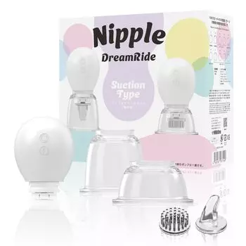 SSI JAPAN Dream Nipple 2 типа присосок USB зарядка (отечественный бренд) Ротор Nipple Ride в комплекте,