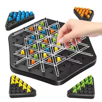 Ссылка, шахматная резинка, треугольник, настольная игрушка-головоломка, детская многопользовательская игра для семьи, родителей и детей, интерактивное обучение логическому мышлению