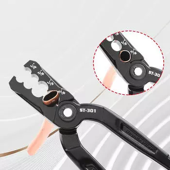ST301 Плоскогубцы для ремонта медных труб, закругление труб, инструментальная сталь, универсальные, регулируемые, круглые
