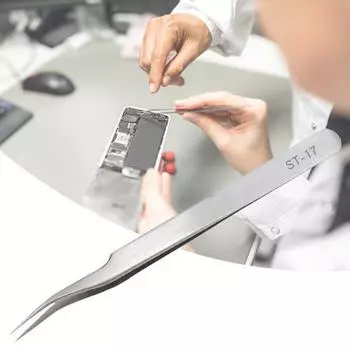 ST-10-17 Антистатические ремонтные пинцеты Диамагнитные ремонтные инструменты Многоцелевые электронные пинцеты Ремонт печатных плат 16