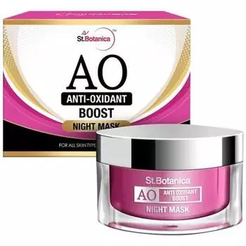 St.Botanica Ночная маска Anti Oxidant Boost для чистой и сияющей кожи 50 г