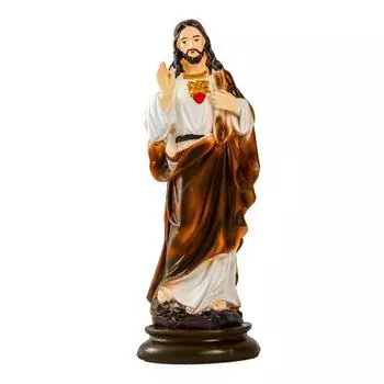 St Joseph Figurine Resin Catholic Religious Figure Sculpture Collectible Saint Joseph Statue for Christmas Festival Decor Desk Mantel Display 21cm