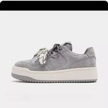 St. Murray~ Little White Shoes Women s Spring New Thick-soled Heightening Round Head Versatile Casual Board Shoes Women s Tide 35