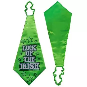 St. Patrick Decoration Irish Tie Green Irish Tie Holiday Party Supplies One Size зелёный