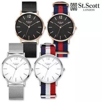 ST.SCOTT LONDON ST2301M SET Innis12 Innis12 Ремешок 2 Тип Мужские часы Набор ST2301M RBB BK