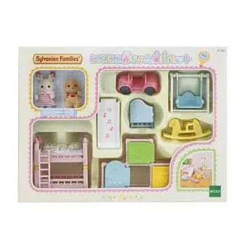 Sylvanian Families DollFurniture Set [Smiling Baby Furniture Set] SE-193 ST Mark Certification For Ages 3 and Up Toy Dollhouse Sylvanian Families EPOC