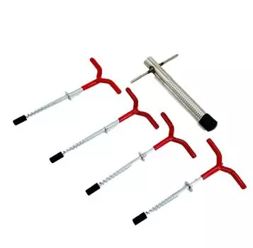 ST TS Ice Pegs 4 Ice Drill Set Ледобур Якорь Палатка для ловли корюшки Фиксированный держатель удочки красный