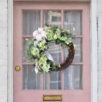 ST. Венок из ротанга на День Святого Патрика, искусственный венок, венок на входную дверь для дома