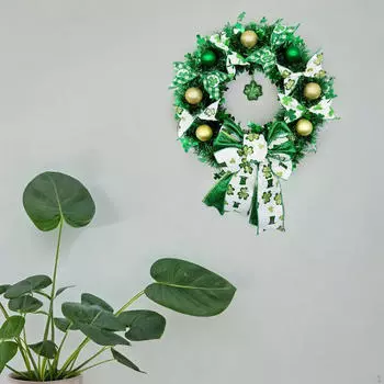 ST. Венок ко Дню Святого Патрика Украшение комнаты Домашний декор Идеальный подарок Поделки Подвеска на входную дверь
