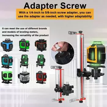 Стабильная конструкция из алюминиевого сплава. Регулируемый кронштейн для лазерного уровня. Аксессуар для лазерного уровня. 200mm разноцветный