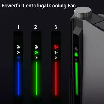 Стабильная работа охлаждения игровой консоли Три скорости ветра для PS5 чёрный