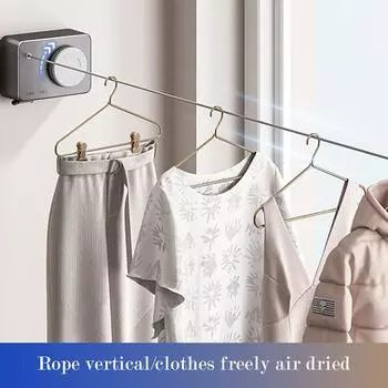 Стабильная телескопическая бельевая веревка для сушки белья, прочная бельевая веревка для использования в помещении и на открытом воздухе
