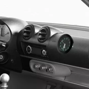 Стабильное автомобильное крепление для часов, легко проветриваемые аксессуары для автомобилей, вентиляционное отверстие для автомобилей, кварцевые часы серебряный